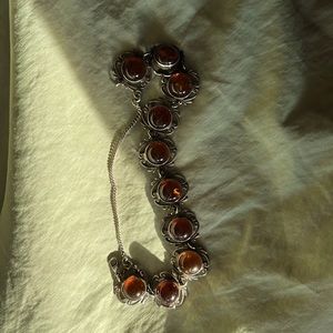Sterling silver Amber bracelet
